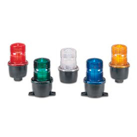 Low Profile Steady Burning LED - 24VDC 1/2" Male Pipe Green