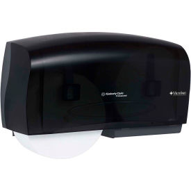 Coreless Twin Jumbo Roll Tissue Dispenser 20" x 6" x 11", Smoke/Gray