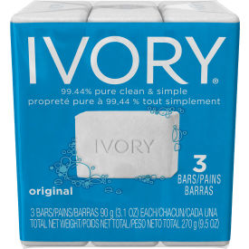Individually Wrapped Bar Soap, White 3.1 Oz. Bars 72/Case - PAG12364