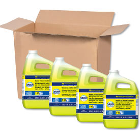 Dawn Manual Dish Detergent Liquid, Lemon, Gallon Bottle, 4 Bottles
