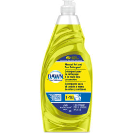 Manual Dish Detergent Liquid, Lemon, 38 oz. Bottle, 8 Bottles - 45113