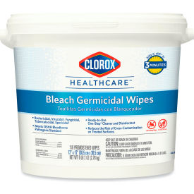 Bleach Germicidal Wipes 12" x 12" Unscented, 110 Wipes/Canister 2/Case - 30358