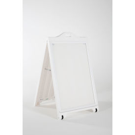 Two-Sided Street Sign Poster W/ Lens, White, 28-9/10"L x 26-3/4"W x 44-11/16"H