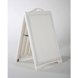 Two-Sided Street Sign Poster, White, 28-9/10"L x 26-3/4"W x 44-11/16"H