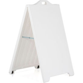 Two-Sided Street Sign, White, 28-9/10"L x 26-3/4"W x 44-11/16"H