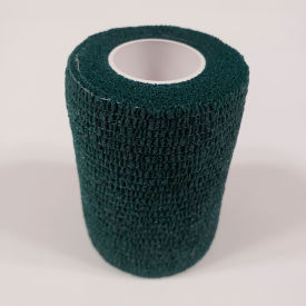 3" x 5 Yards Self Adhesive Bandage, Latex, Kelly Green, Pack of 10