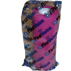 5" x 5 Yards Self Adhesive Bandage, Non-Latex, Bright Pink, Pack of 4