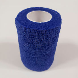 3" x 5 Yards Self Adhesive Bandage, Latex, Dark Blue, Pack of 10