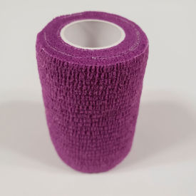 3" x 5 Yards Self Adhesive Bandage, Latex , Dark Purple, Pack of 10