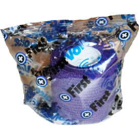 2" x 5 Yards Self Adhesive Bandage, Non-Latex , Dark Purple, Pack of 8