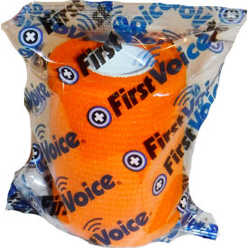 3" x 5 Yards Self Adhesive Bandage, Non-Latex, Orange, Pack of 4