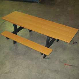 8' A Frame Picnic Table, ADA Compliant, Recycled Plastic, Cedar