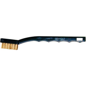 Toothbrush-Style Brass Detail Scratch Brush - Min Qty 66