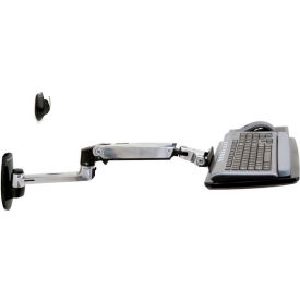 LX Wall Keyboard Arm, Polished Aluminum