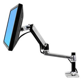 LX Desk Mount Monitor Arm, Polished Aluminum