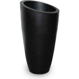 Modesto 42" Tall Planter, Black