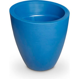 30" Round Planter, Neptune Blue