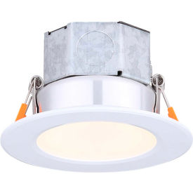 4" Round LED Veloce Recess Down Light, 10W, 120V, 3000K, White
