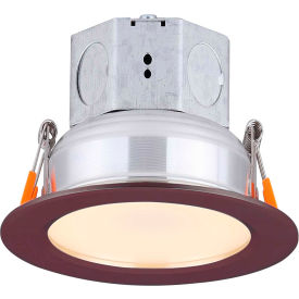 4" Round LED Veloce Recess Down Light, 10W, 120V, 3000K, Bronze