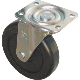 5" Swivel Plate Caster with Hardware Includes (1) Caster, (4) Washers and (4) Nuts