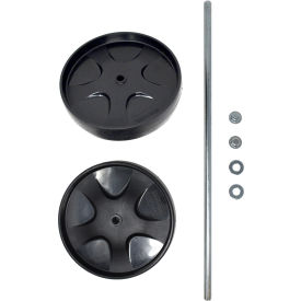 8" Wheel Kit w/Axle for Hygen Microfiber Cleaning Cart