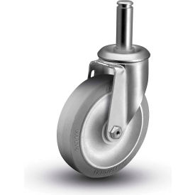 5" Caster with Grip Ring Swivel Stem, 2-3/16"H Stem, 325 Lb. Capacity