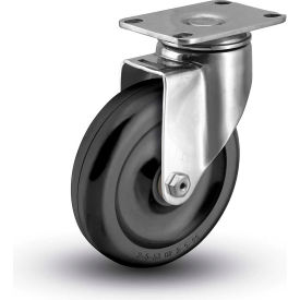 5" Caster with Swivel Plate, 2-1/2" x 3-5/8" Plate, 300 Lb. Capacity