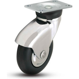 3" NeoTeq Caster with Swivel Plate, 2-1/2" x 3-5/8" Plate, 175 Lb. Capacity