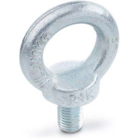 DIN 580 Lifting Eye Bolts, Steel, Shoulder, Zinc Plated, M20, 2-13/16"H, 5/8"T, 1-3/16"L