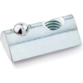 Roll-In T-Slot Nuts, Steel, for Aluminum Profiles, with Guide Step, M6, 5/16"