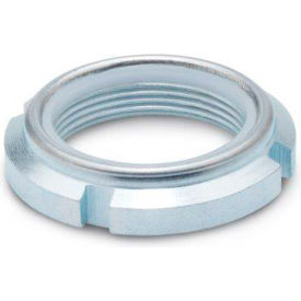 Slotted Spanner Lock Nuts, Steel, with Polyamide Insert, Zinc Plated, M25 X 1.5