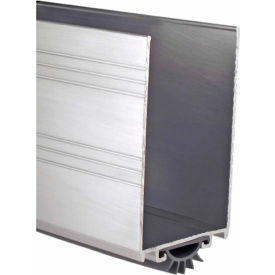 Aluminum Door Shoe W/ Vinyl Insert 36"L x 1-3/4"W, Mill Aluminum