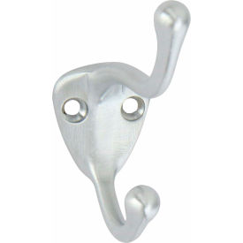 Medium Coat Hook, Satin Stainless Steel