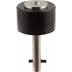 Heavy Duty Door Stop, 1-7/8" Dia, Satin Chrome