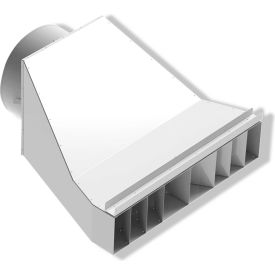 16" Dia. Diffuser Kit For HS190 Nomad Heaters, 33-1/2"L, White