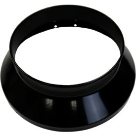 12" Dia. Single Duct Adapter For HSP100ID Heater, Black