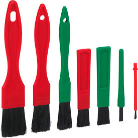 Detail Brush Set with HDPE Bristles - 5-1/2"L x 2-3/4"W - Package Quantity 7