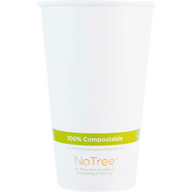 NoTree Paper Hot Cups, 16 oz, Natural, 1,000/Carton