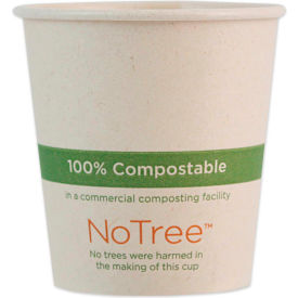 4 oz Natural Paper Hot Cups, 1,000/Carton