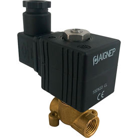 Fluidity 02F Direct-Acting Solenoid Valve, 2/2 NC, NBR Seal, 1/4" NPTF, 2 mm, 12V DC