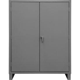 Heavy Duty Combination Storage Cabinet, 12 Gauge, 36"W x 24"D x 78"H, Gray