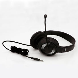 On-Ear Headset with Microphone and TRRS Plug, Black