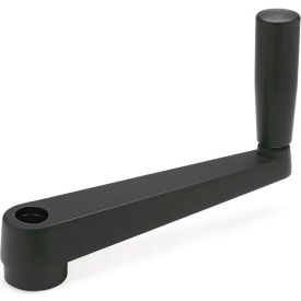 Crank Handles, Aluminum, Revolving Handle, Through Round Bore - 1/2", 6.3" Long