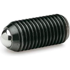 Ball Plungers, Steel, Internal Hexagon, Standard Spring, 0.12" Plunger Dia, 0.55"L