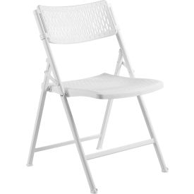 Premium Polypropylene Folding Chair - White, Pack of 4
