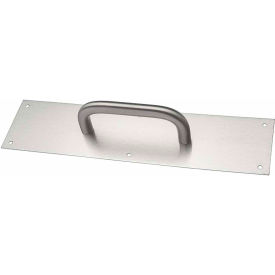 Pull Plate, 5-1/2"L x 15"H x 3/4, Satin Stainless Steel, 5-1/2" CTC