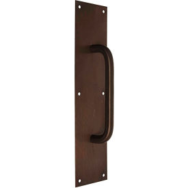 Pull Plate, 8"L x 16"H x 3/4, Oxidized Satin Bronze, 8" CTC