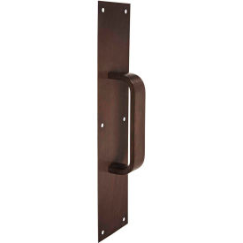 Pull Plate, 4"L x 16"H x 3/8, Oxidized Satin Bronze, 6" CTC