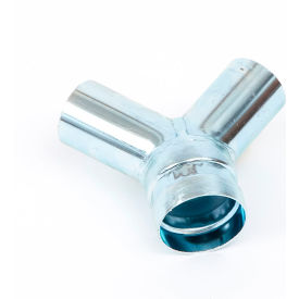 Hose Adaptor, 50mm/40mm Connector Reducer, Galvanized Steel