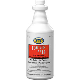 Drain Aid Odorless Drain Pipe Cleaner, 32 oz. Bottle, 12 Bottles/Case